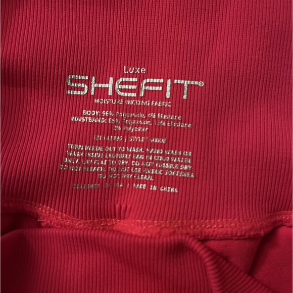 SHEFIT Seamless Buttshaping Athletic Hot Pink Shorts - Picture 3 of 3